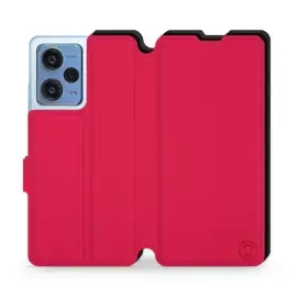 Etui Soft Touch do Xiaomi Redmi Note 12 Pro 5G - wzór Żywa czerwień z czernią