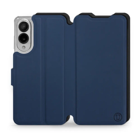 Etui Soft Touch do Samsung Galaxy S25 Edge - wzór Głęboki granat z czernią