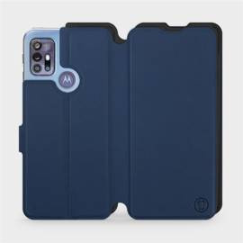 Etui Soft Touch do Motorola Moto G30 - wzór Głęboki granat z czernią