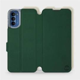 Etui Soft Touch do Motorola Moto G41 - wzór Miejska zieleń z platyną