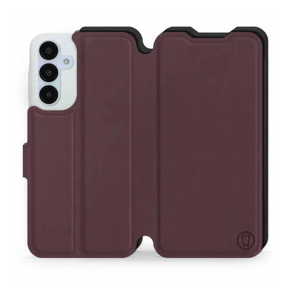 Etui Soft Touch do Samsung Galaxy A25 5G - wzór Matowy burgund z czernią