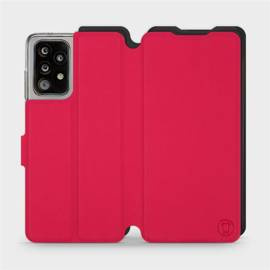 Etui Soft Touch do Samsung Galaxy A52S 5G - wzór Żywa czerwień z czernią