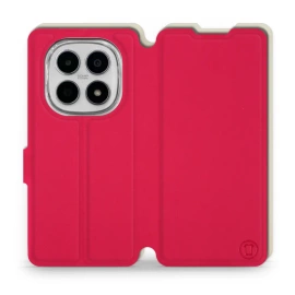 Etui Soft Touch do Xiaomi Redmi Note 15 5G - wzór Żywa czerwień z platyną