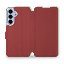 Etui Soft Touch do Samsung Galaxy S25 FE 5G - wzór Zachodząca czerwień z platyną