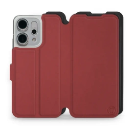Etui Soft Touch do OPPO Reno 14 5G - wzór Zachodząca czerwień z czernią