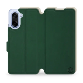 Etui Soft Touch do OnePlus Nord CE5 - wzór Miejska zieleń z platyną