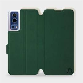 Etui Soft Touch do Vivo Y72 5G - wzór Miejska zieleń z platyną