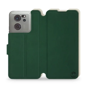 Etui Soft Touch do Xiaomi 13T - wzór Miejska zieleń z platyną