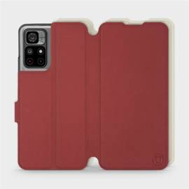 Etui Soft Touch do Xiaomi Redmi Note 11 - wzór Zachodząca czerwień z platyną