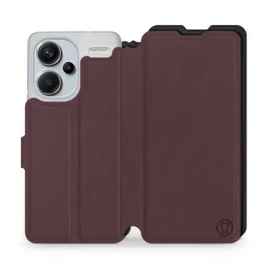Etui Soft Touch do Xiaomi Redmi Note 13 PRO Plus - wzór Matowy burgund z czernią