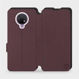 Etui Soft Touch do Nokia G10 - wzór Matowy burgund z czernią