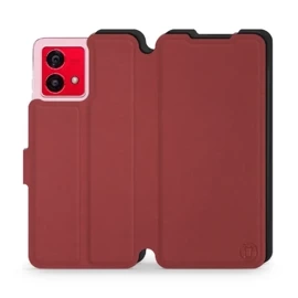 Etui Soft Touch do Motorola Moto G84 - wzór Zachodząca czerwień z czernią