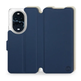 Etui Soft Touch do Huawei Nova 13 Pro - wzór Głęboki granat z platyną