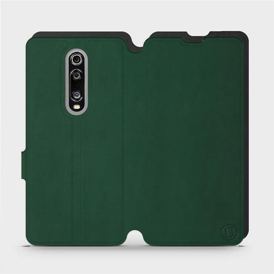 Etui Soft Touch do Xiaomi Mi 9T - wzór Miejska zieleń z czernią