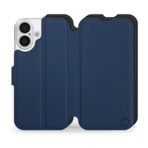 Etui Soft Touch do Apple iPhone 16 - wzór Głęboki granat z czernią