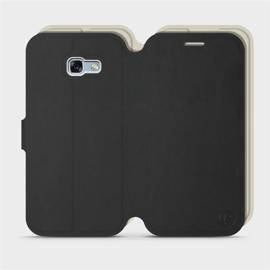 Etui Soft Touch do Samsung Galaxy A5 2017 - wzór Satynowa czerń z platyną