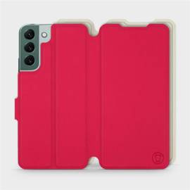 Etui Soft Touch do Samsung Galaxy S22 Plus - wzór Żywa czerwień z platyną