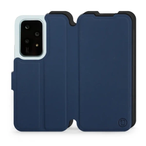 Etui Soft Touch do Huawei Honor 200 Lite - wzór Głęboki granat z czernią