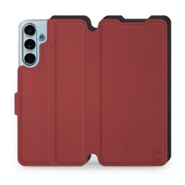 Etui Soft Touch do Samsung Galaxy M55 5G - wzór Zachodząca czerwień z czernią