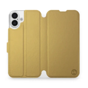 Etui do Apple iPhone 16 Plus - wzór Gold&Orange
