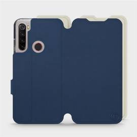 Etui Soft Touch do Xiaomi Redmi Note 8 - wzór Głęboki granat z platyną