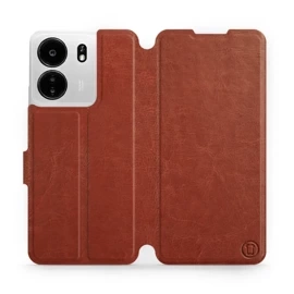 Etui do Xiaomi POCO C65 - wzór Brown&Orange