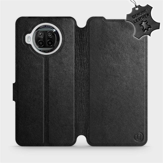Etui ze skóry naturalnej do Xiaomi MI 10T Lite - wzór Black Leather
