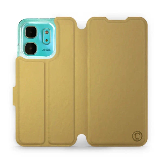 Etui do Infinix HOT 50i - wzór Gold&Gray
