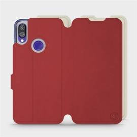 Etui Soft Touch do Xiaomi Redmi Note 7 - wzór Zachodząca czerwień z platyną