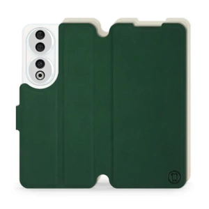 Etui Soft Touch do Huawei Honor 90 - wzór Miejska zieleń z platyną