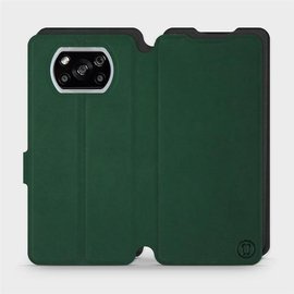 Etui Soft Touch do Xiaomi POCO X3 NFC - wzór Miejska zieleń z czernią