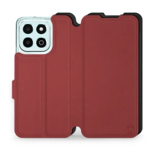 Etui Soft Touch do Huawei Honor X6b - wzór Zachodząca czerwień z czernią