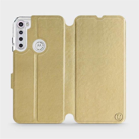 Etui do Motorola One Fusion Plus - wzór Gold&Gray