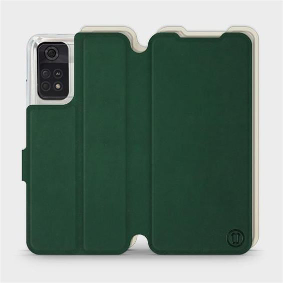 Etui Soft Touch do Xiaomi POCO M4 Pro 4G - wzór Miejska zieleń z platyną