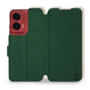 Etui Soft Touch do Motorola Moto G35 5G - wzór Miejska zieleń z platyną