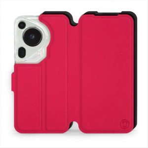 Etui Soft Touch do Huawei Pura 70 Ultra - wzór Żywa czerwień z czernią