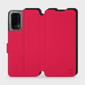 Etui Soft Touch do OPPO A74 5G - wzór Żywa czerwień z czernią