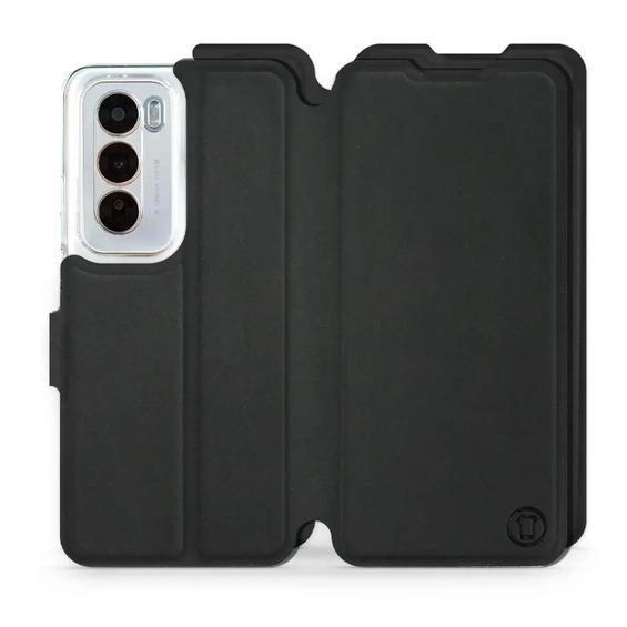 Etui Soft Touch do OPPO Reno 12 5G - wzór Satynowa czerń