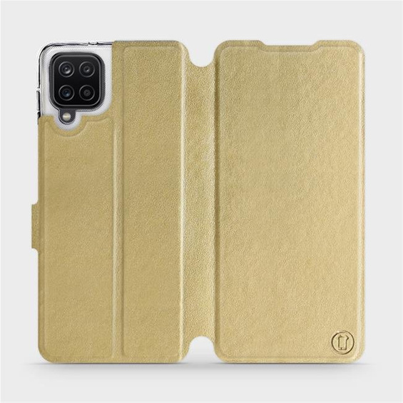 Etui do Samsung Galaxy A12 - wzór Gold&Orange