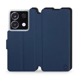 Etui Soft Touch do Xiaomi POCO X6 - wzór Głęboki granat z czernią