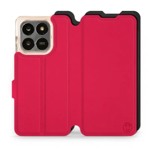 Etui Soft Touch do Huawei Honor 400 Smart - wzór Żywa czerwień z czernią