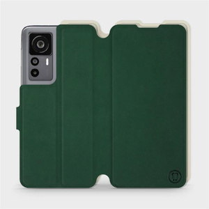 Etui Soft Touch do Xiaomi 12T Pro - wzór Miejska zieleń z platyną