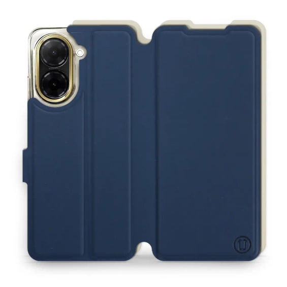 Etui Soft Touch do Xiaomi Redmi A5 - wzór Głęboki granat z platyną