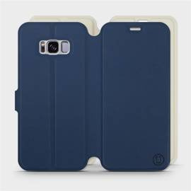 Etui Soft Touch do Samsung Galaxy S8 - wzór Głęboki granat z platyną