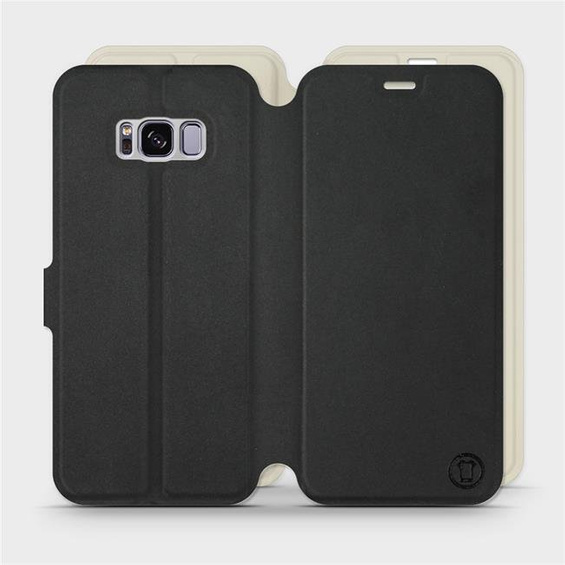 Etui Soft Touch do Samsung Galaxy S8 - wzór Satynowa czerń z platyną