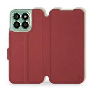 Etui Soft Touch do Huawei Honor X8b - wzór Zachodząca czerwień z platyną