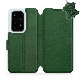 Etui ze skóry naturalnej do Huawei Honor 200 Lite - wzór Green Leather