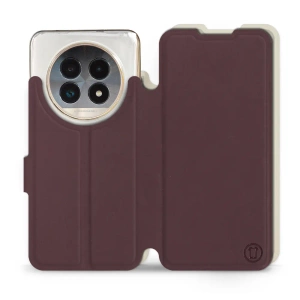 Etui Soft Touch do Realme 13 Pro - wzór Matowy burgund z platyną
