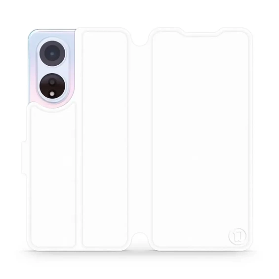 Etui do OPPO A98 5G - wzór White&Orange