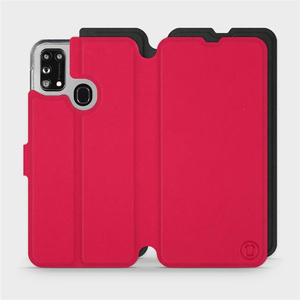 Etui Soft Touch do Samsung Galaxy M31 - wzór Żywa czerwień z czernią